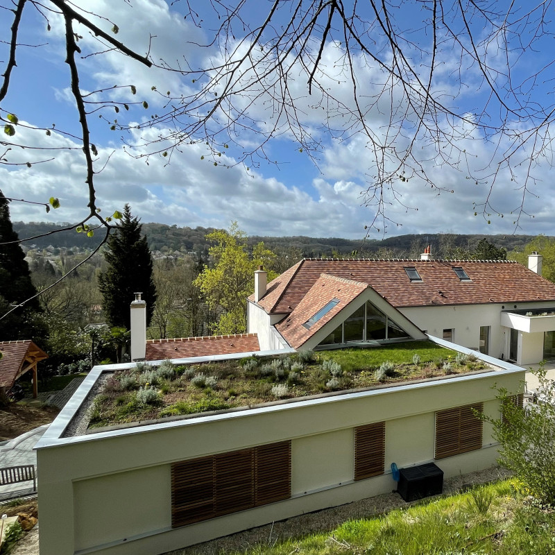 Extension d’une villa végétalisée