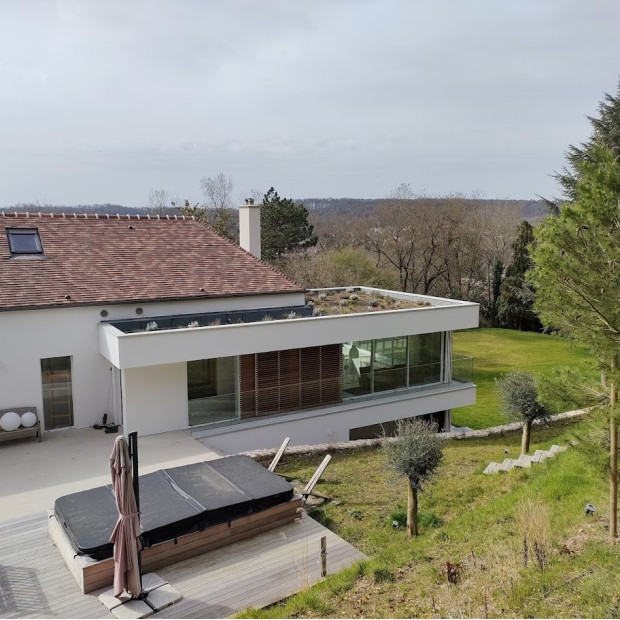 Extension d’une villa végétalisée