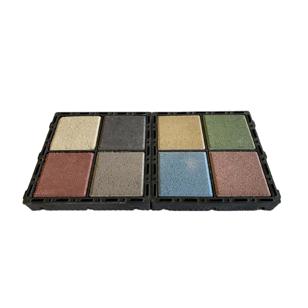 Nuancier de couleur pavé béton BLOXX 14x14 cm