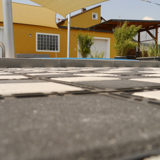 terrasse piscine stabilisée