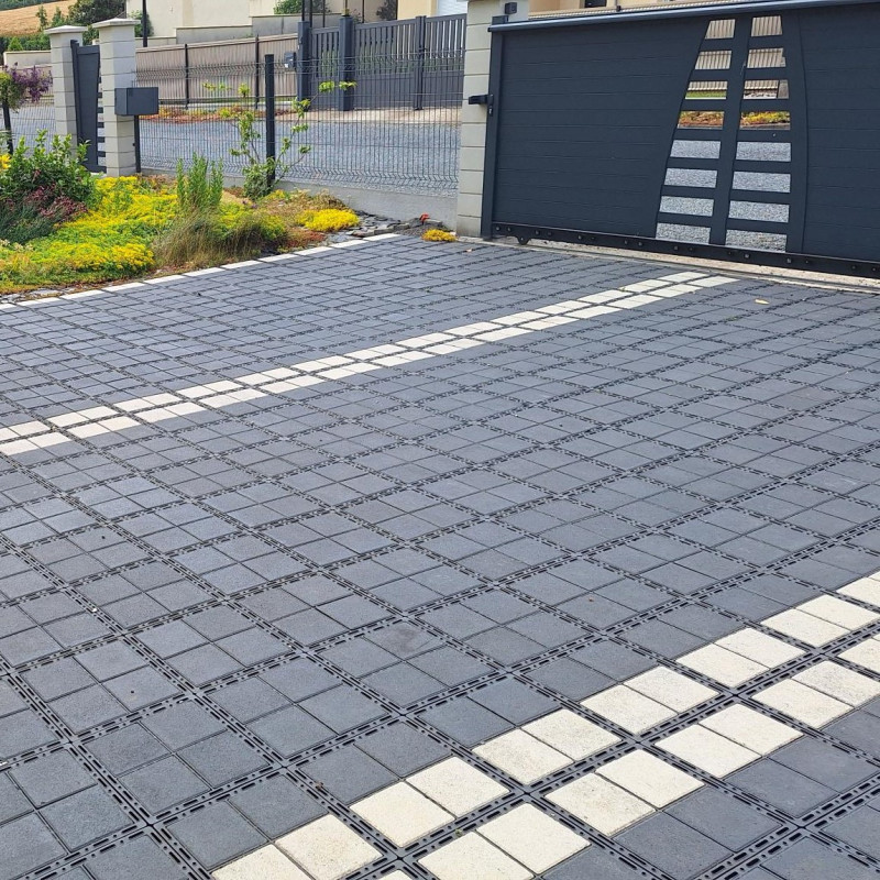 Allée et parking de maison stabilisés