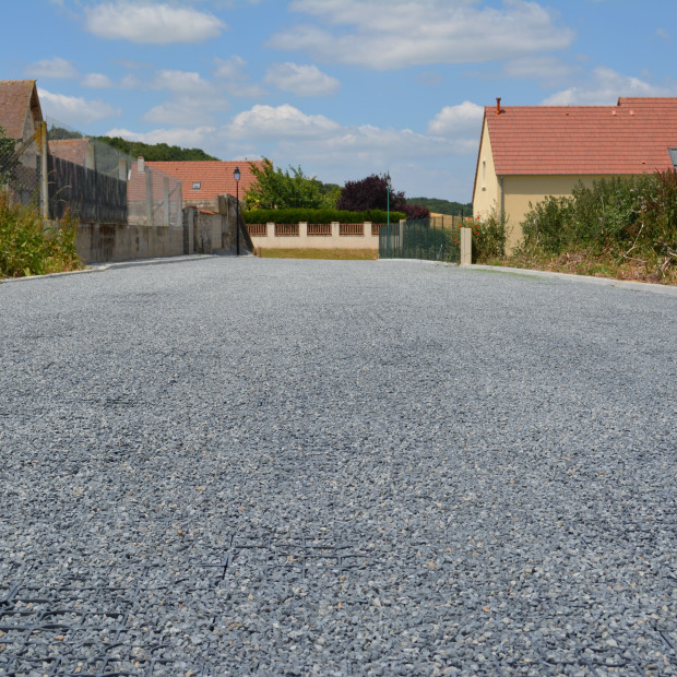 Allée de maison stabilisée